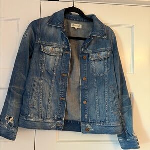 Madewell Distressed Denim Jacket - S